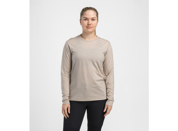 LightWool 180 Crewneck W's Simply Taupe L