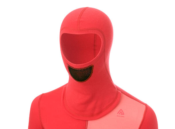 WarmWool hoodsweater w/zip W's Jester Red/Spiced Coral/Spiced Apple XL