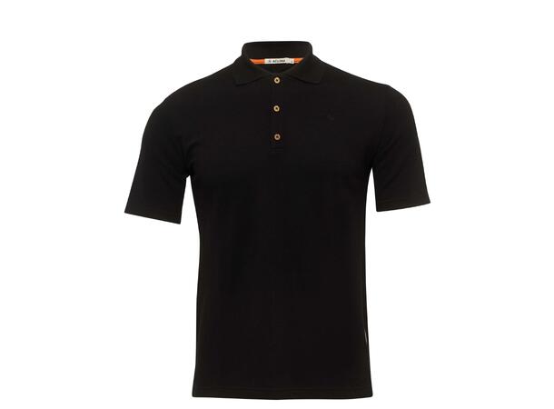 LeisureWool pique shirt M's Jet Black 2XL