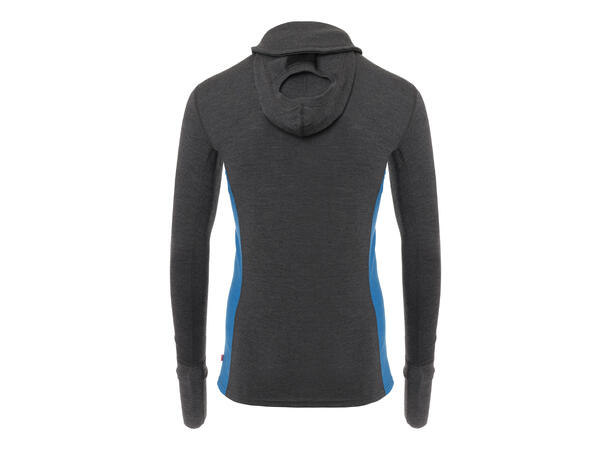 WarmWool hoodsweater w/zip M's Marengo / Jet Black / Corsair S