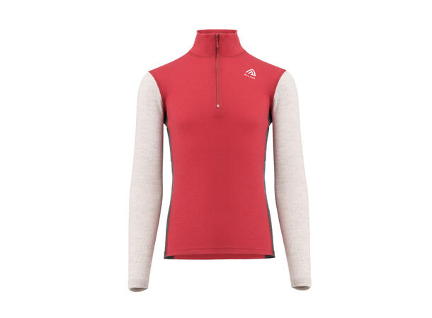 WarmWool mockneck Jr Jester Red / Beige Melange / Marengo 160