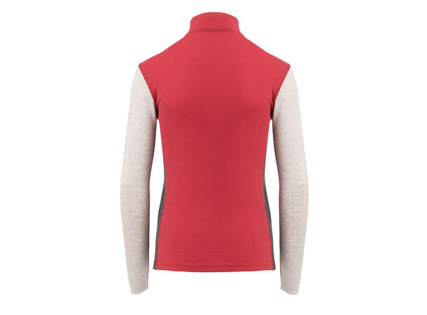 WarmWool mockneck Jr Jester Red / Beige Melange / Marengo 160