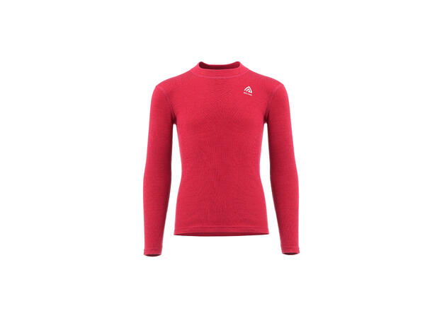 WarmWool crewneck Jr Jester Red / Beige Melange 150