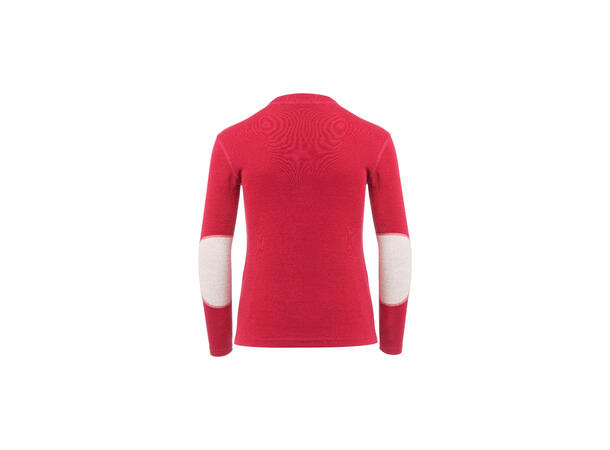 WarmWool crewneck Jr Jester Red / Beige Melange 150