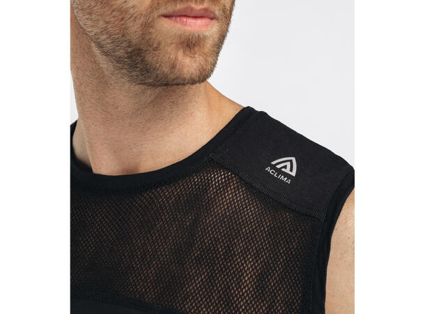 LightWool 140 sports singlet M's Jet Black M 