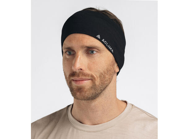 LightWool 140 headband Jet Black M 
