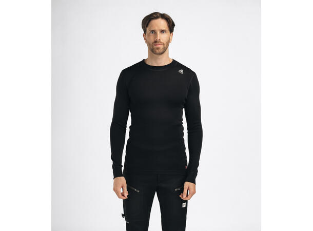 WarmWool crewneck M's Jet Black 3XL 