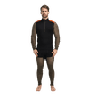 WoolNet Hybrid Mockneck M's Jet Black/Tarmac/Gold Flame