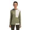 WarmWool Hoodsweater w/zip W's Aloe/Nature/Tarmac