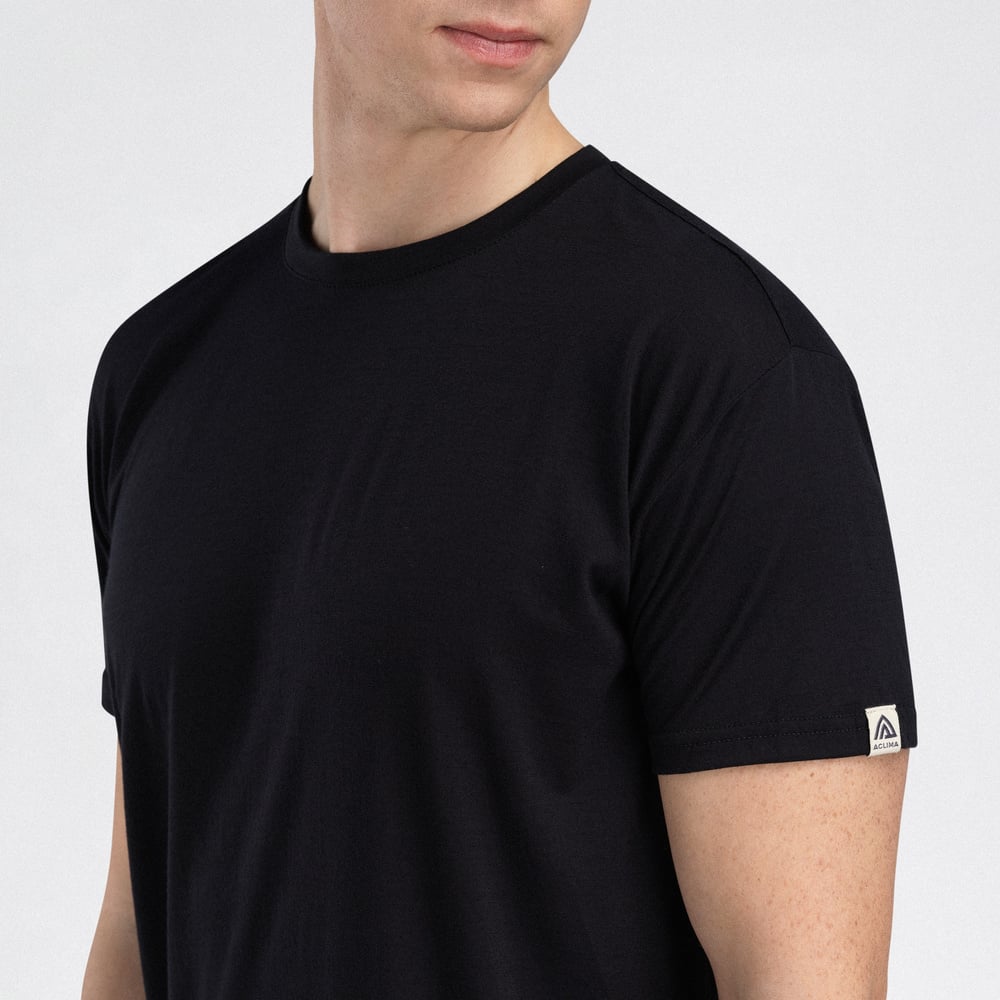 LightWool 140 classic tee M's Jet Black, view: 2