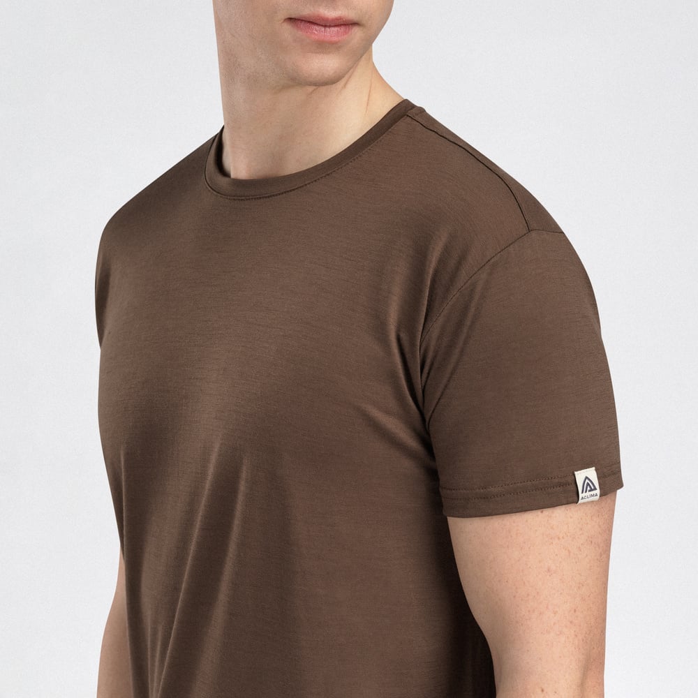 LightWool 140 classic tee M's Dark Earth, view: 2