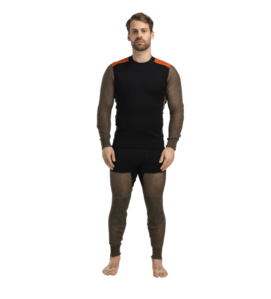 productCard.productImage: WoolNet Hybrid Crewneck M's Jet Black/Tarmac/Gold Flame