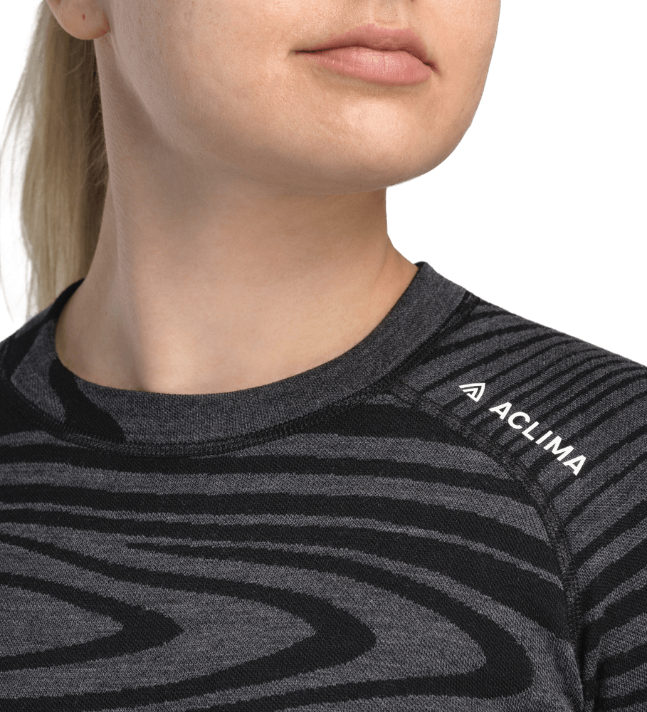 WarmWool Motion Crewneck W's Black Motion, view: 2