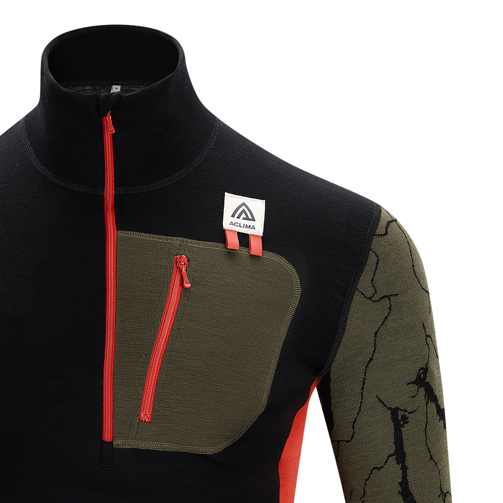 WarmWool Lars Monsen Polo M's Tarmac Femunden, view: 6