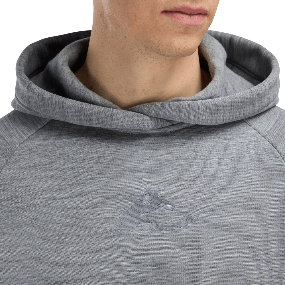 FleeceWool Hoodie Finnmarksløpet M's Grey Melange, view: 2