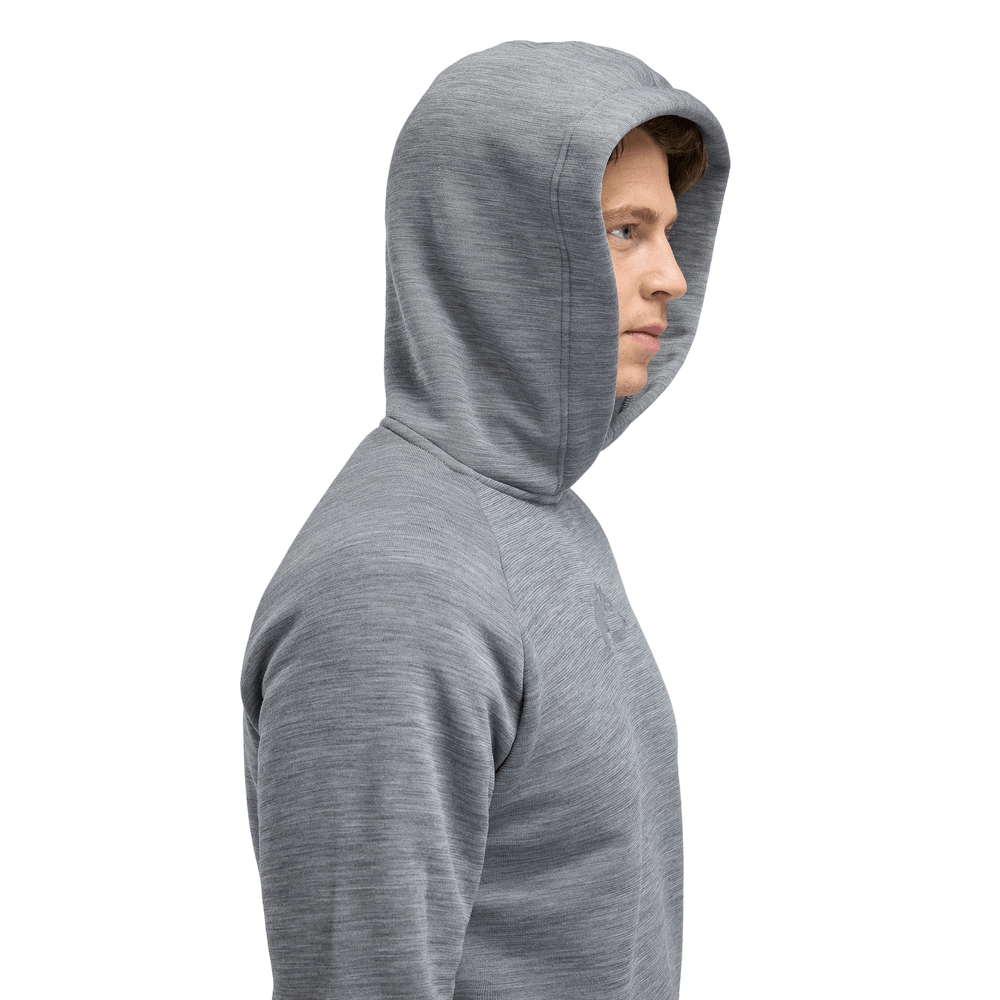 FleeceWool Hoodie Finnmarksløpet M's Grey Melange, view: 3