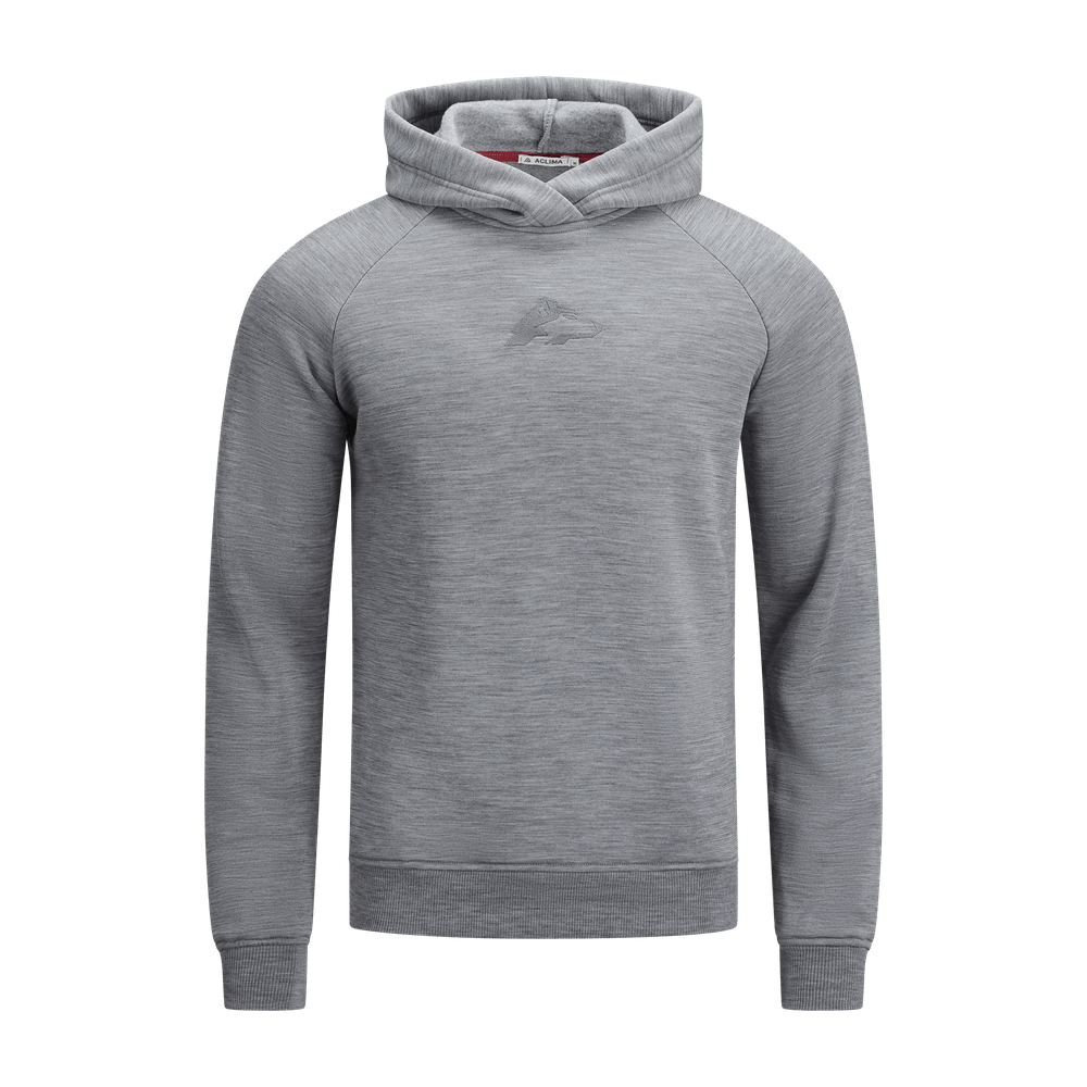 FleeceWool Hoodie Finnmarksløpet M's Grey Melange, view: 0
