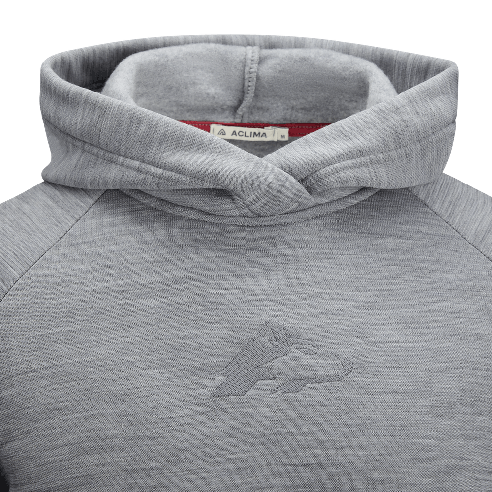 FleeceWool Hoodie Finnmarksløpet M's Grey Melange, view: 2