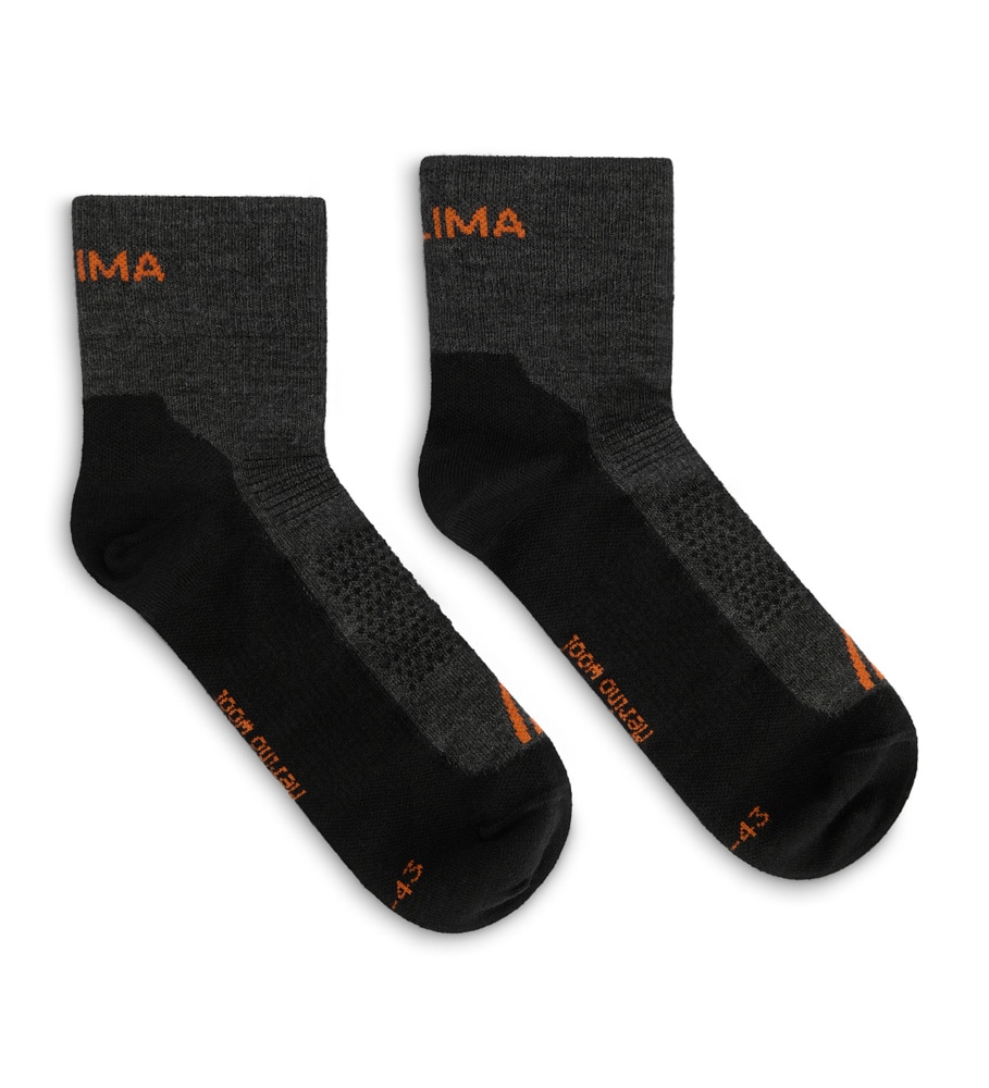 Running Wool Socks 2-pack Grey/Jet Black, view: 0