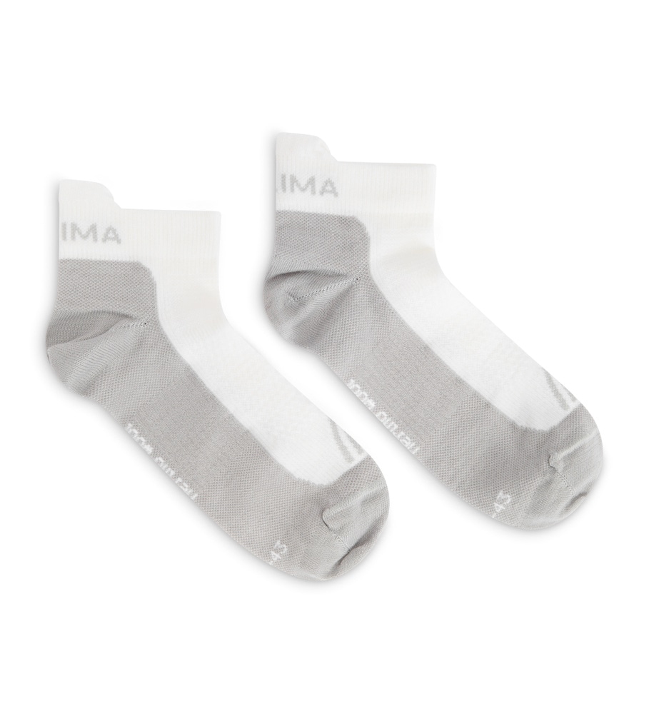 Ankle Wool Socks 2-pack White/Light Grey, view: 0