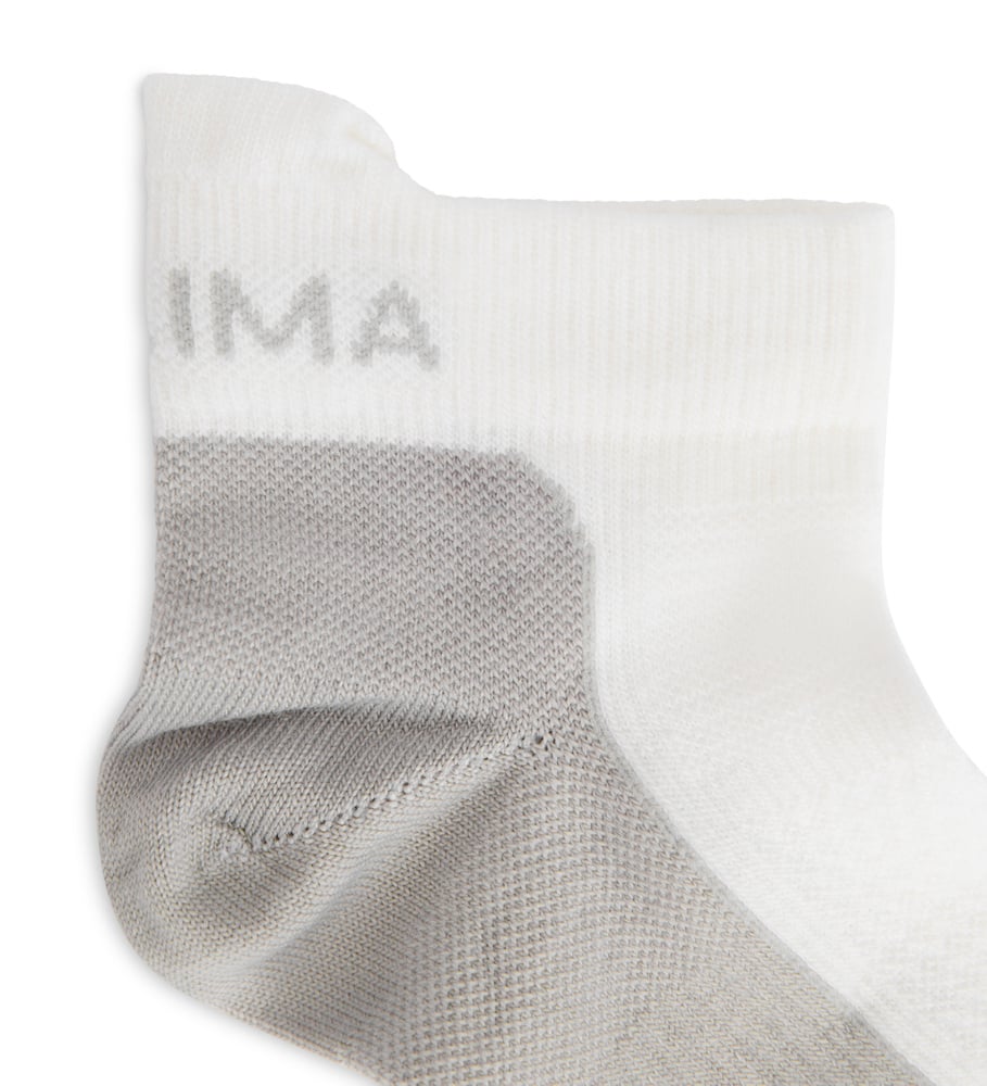 Ankle Wool Socks 2-pack White/Light Grey, view: 1