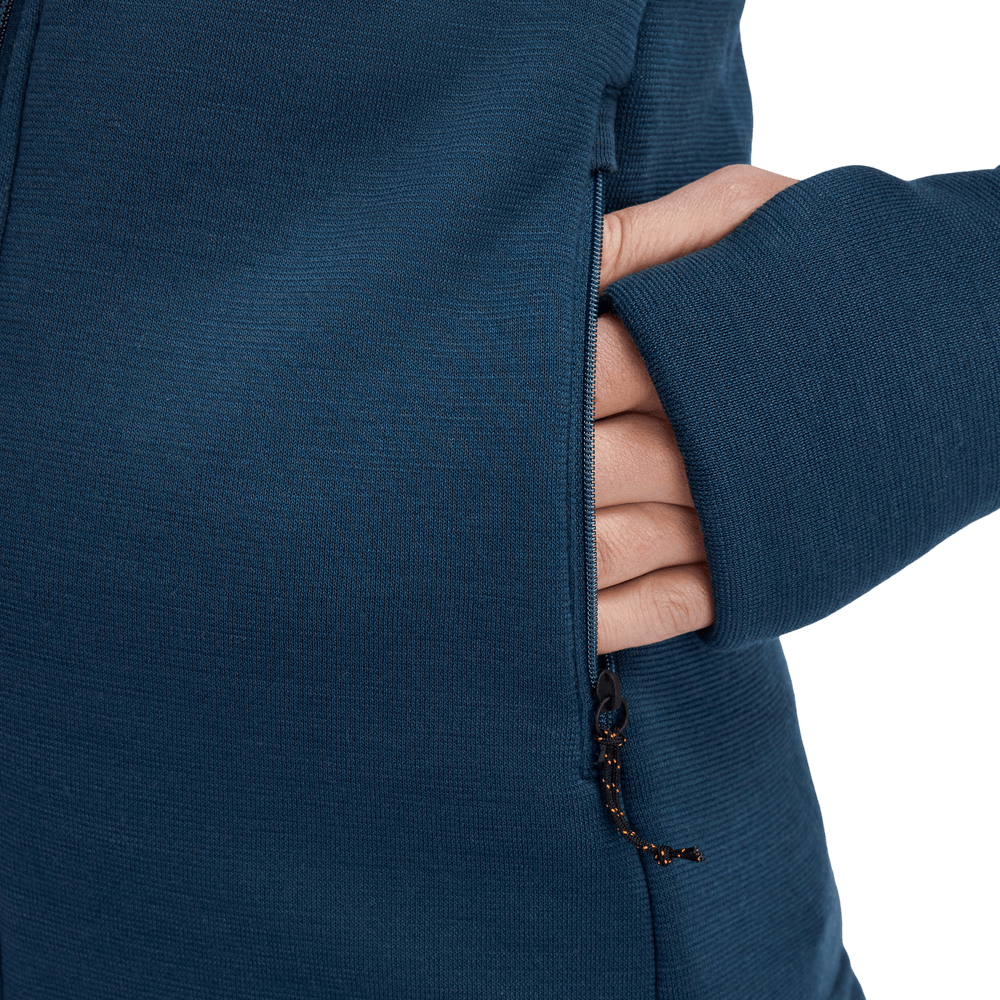 FleeceWool Hooded Jacket W's Midnight Navy, view: 4