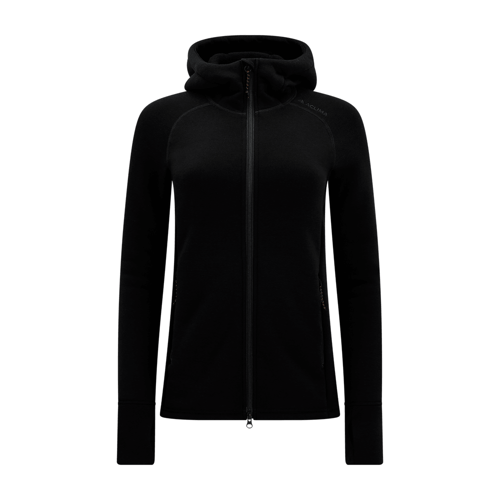 FleeceWool Hooded Jacket W's Jet Black, view: 9
