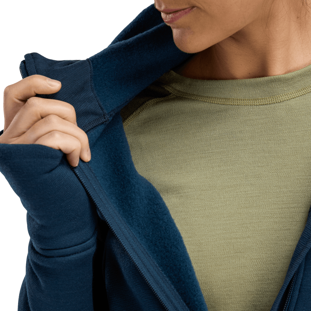 FleeceWool Hooded Jacket W's Midnight Navy, view: 5
