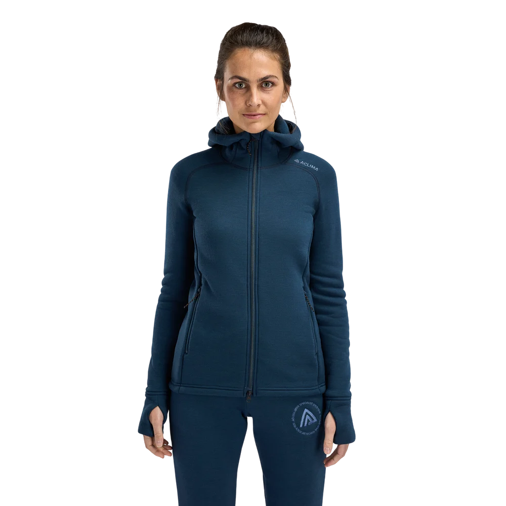 FleeceWool Hooded Jacket W's Midnight Navy, view: 1
