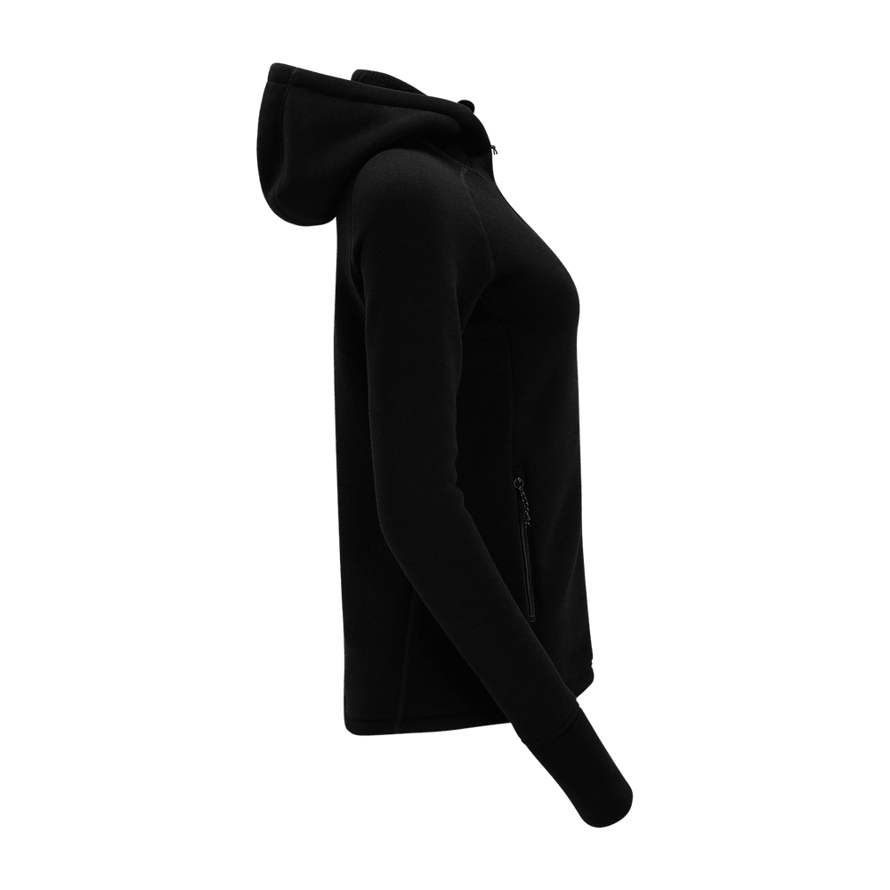 FleeceWool Hooded Jacket W's Jet Black, view: 11