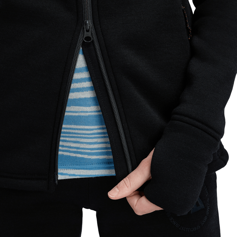 FleeceWool Hooded Jacket W's Jet Black, view: 6