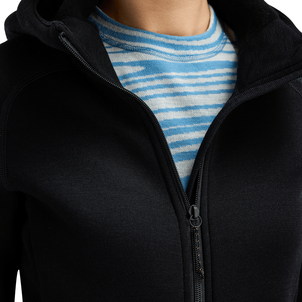 FleeceWool Hooded Jacket W's Jet Black, view: 5