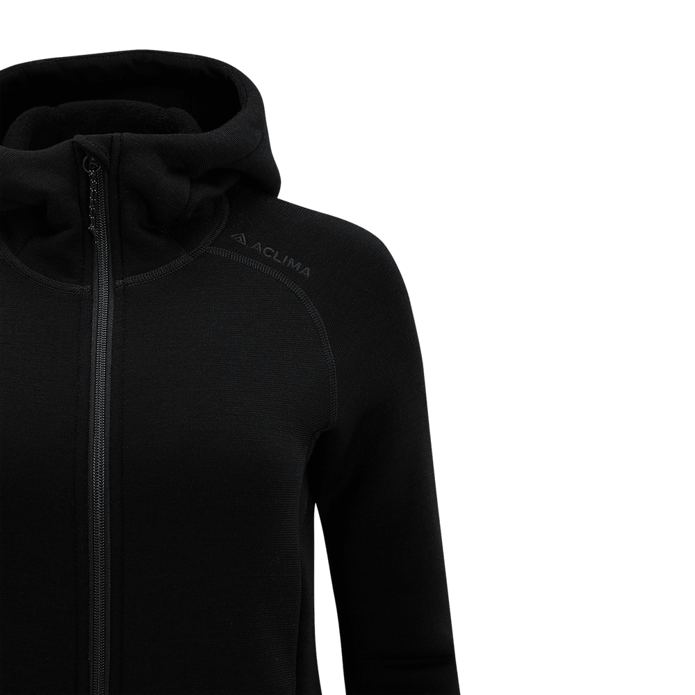 FleeceWool Hooded Jacket W's Jet Black, view: 12