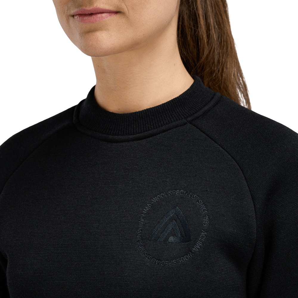 FleeceWool Crewneck W's Jet Black, view: 3