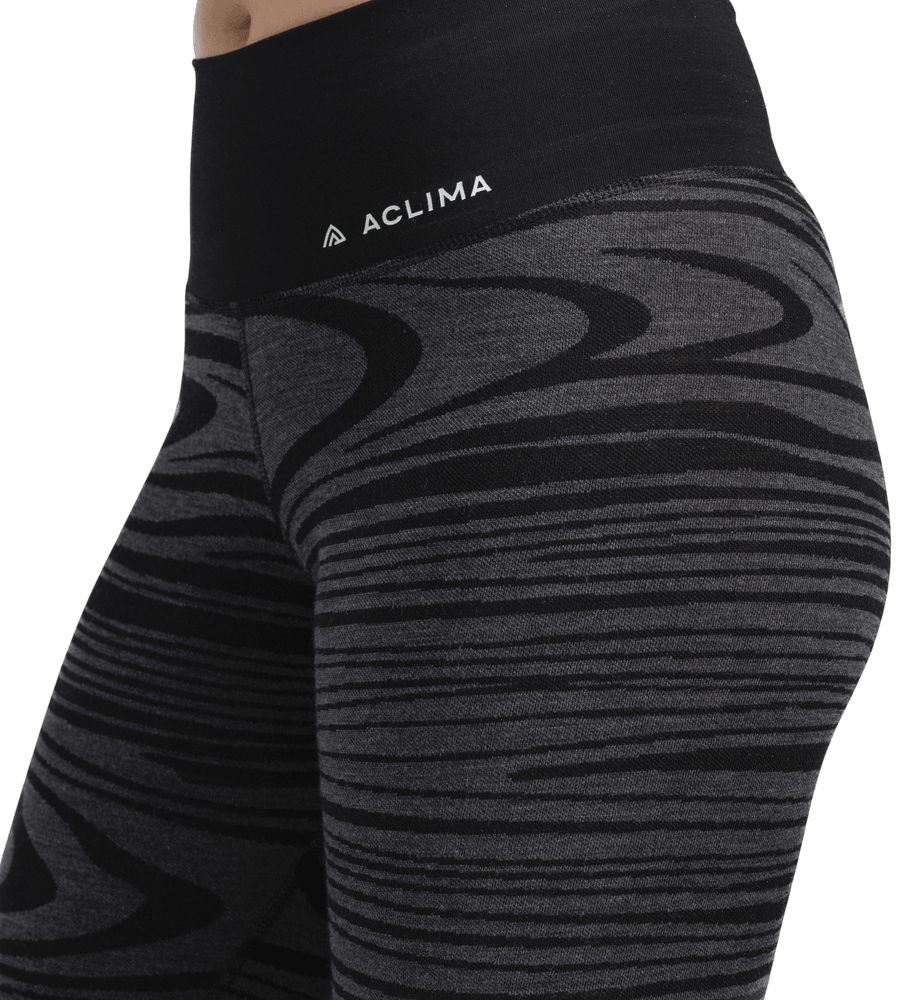 WarmWool Motion Longs High Waist W's Black Motion, view: 2