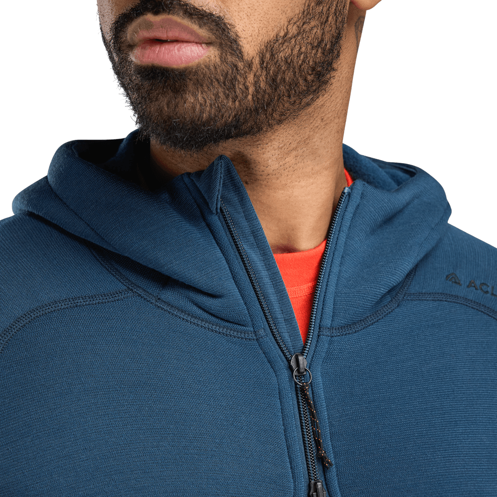 FleeceWool Hooded Jacket M's Midnight Navy, view: 3