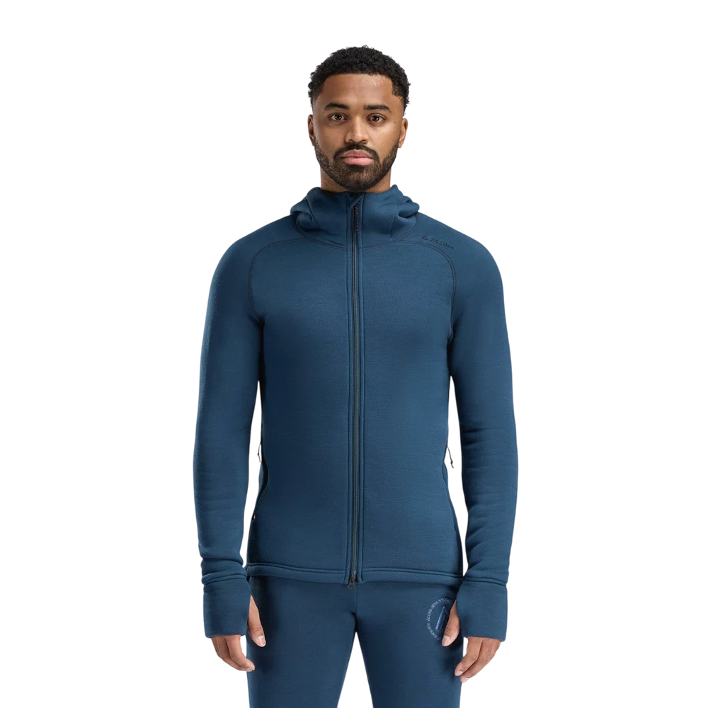 FleeceWool Hooded Jacket M's Midnight Navy, view: 1