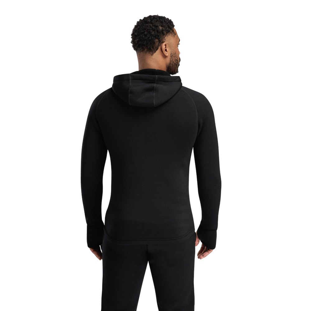 FleeceWool Hooded Jacket M's Jet Black, view: 1