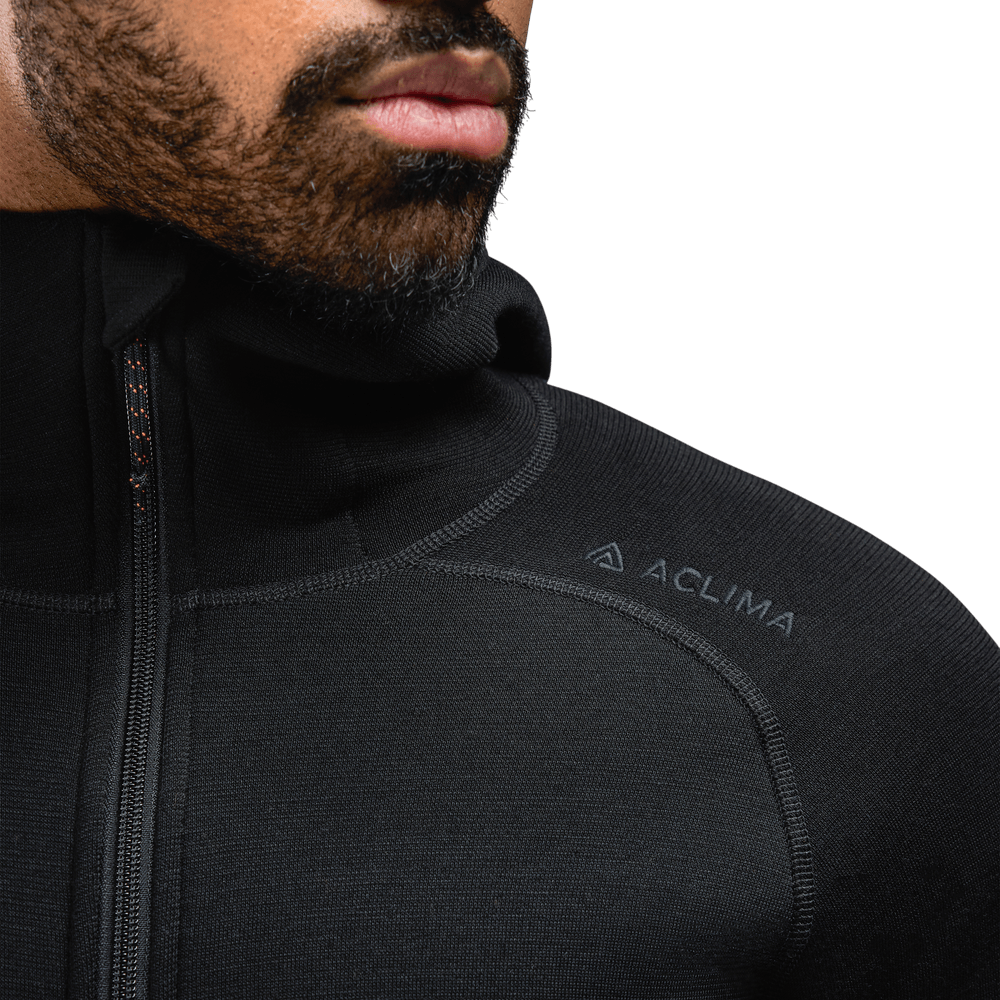 FleeceWool Hooded Jacket M's Jet Black, view: 2