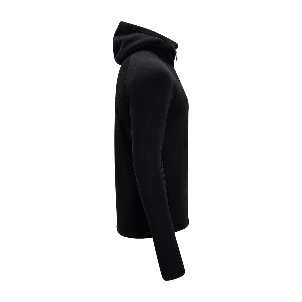 FleeceWool Hooded Jacket M's Jet Black, view: 8