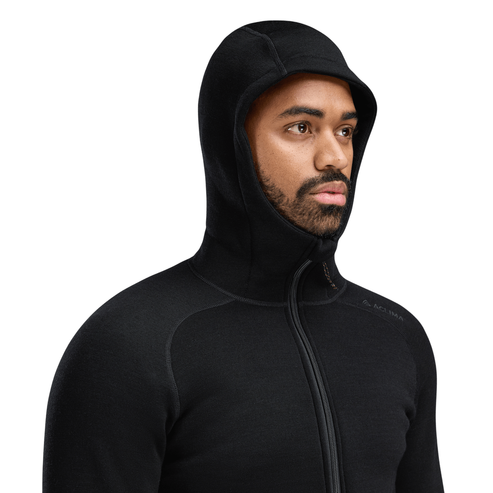 FleeceWool Hooded Jacket M's Jet Black, view: 3