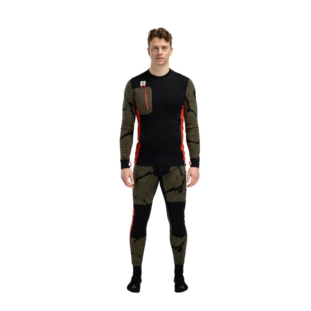 WarmWool Lars Monsen Crewneck M's Tarmac Femunden, view: 6