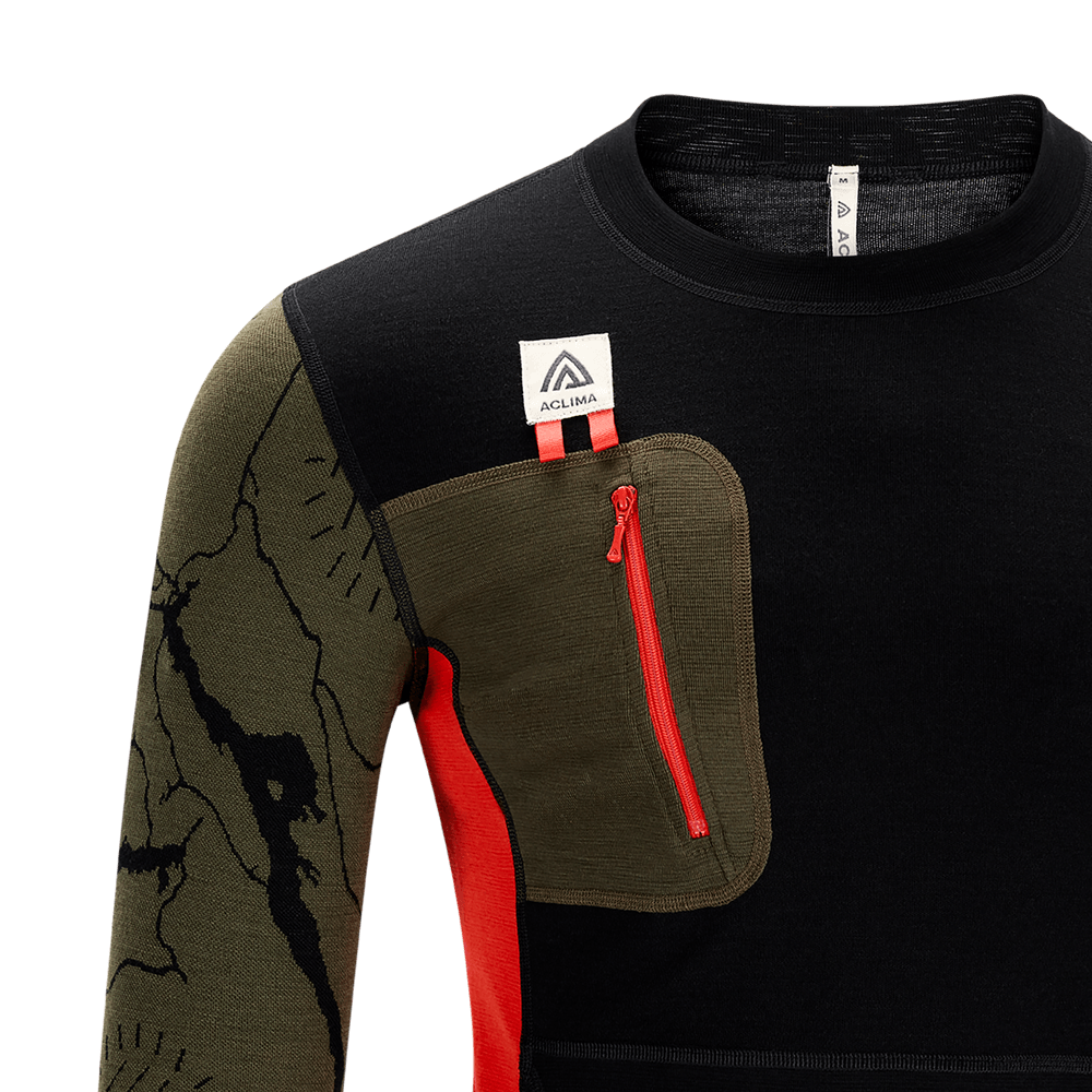 WarmWool Lars Monsen Crewneck M's Tarmac Femunden, view: 9