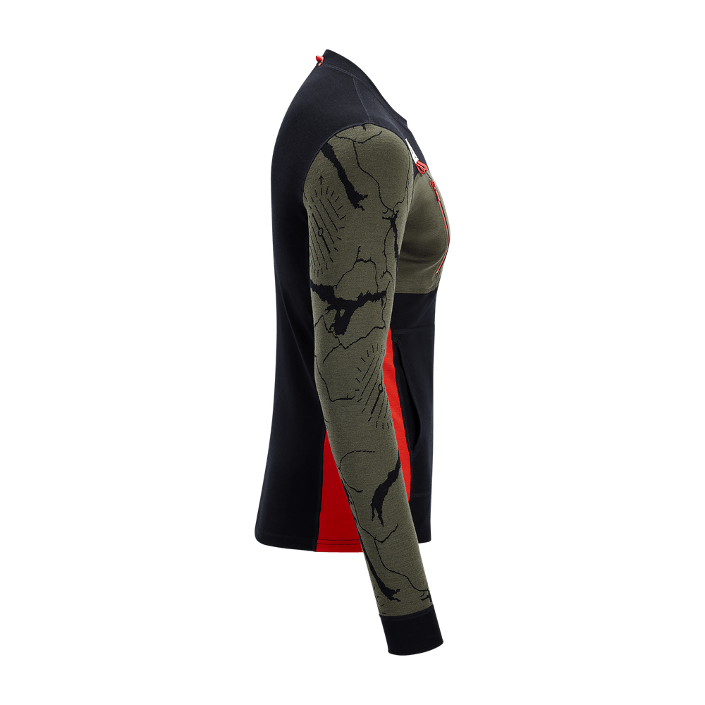 WarmWool Lars Monsen Crewneck M's Tarmac Femunden, view: 8