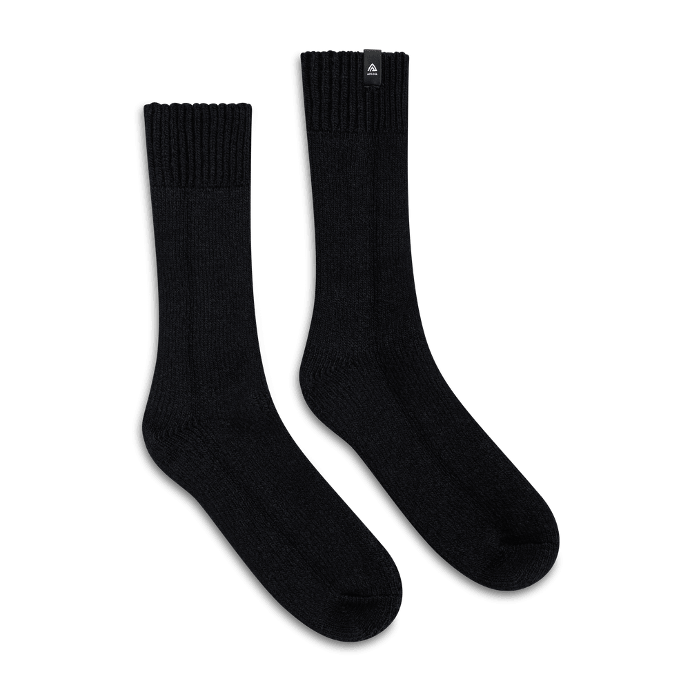 Heavy Wool Socks Jet Black, view: 1