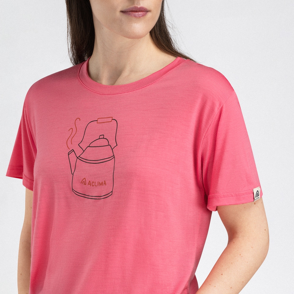 LightWool 140 Classic Tee Kettle W's Sun Kissed Coral, view: 2