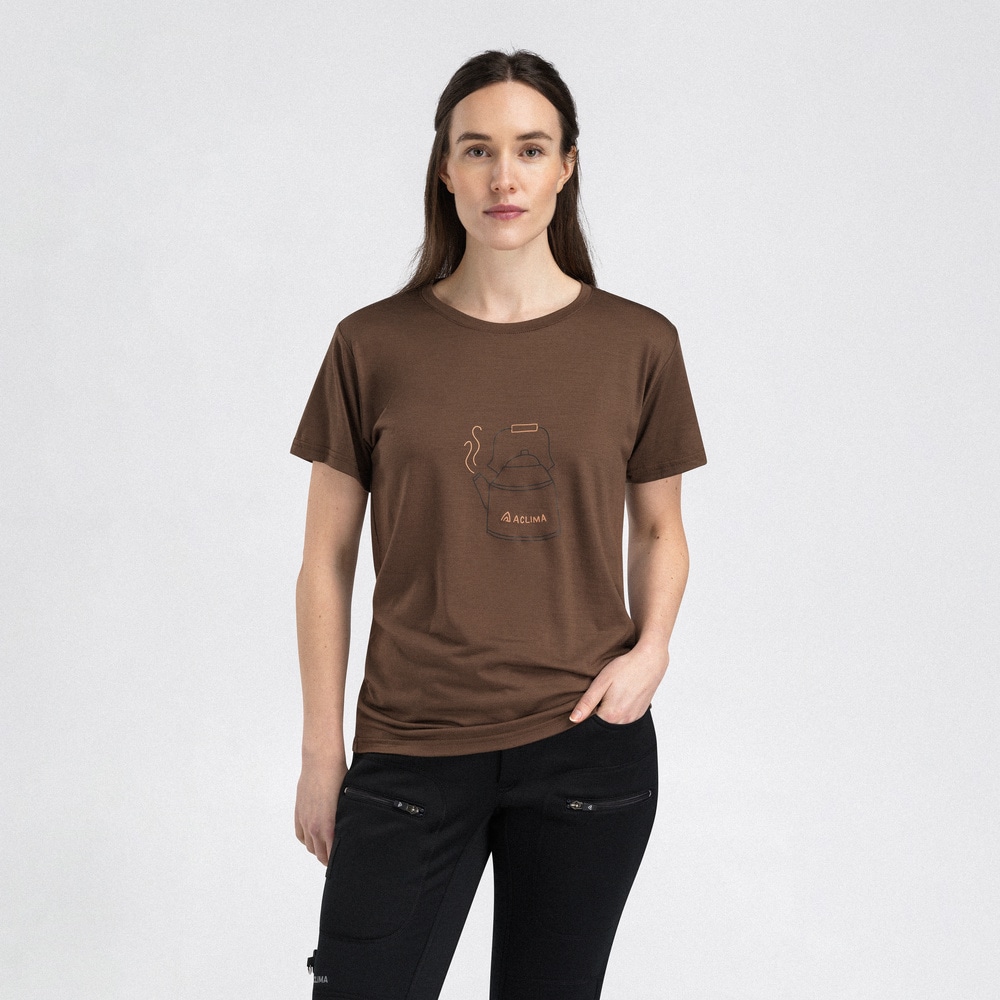 productCard.productImage: LightWool 140 Classic Tee Kettle W's Dark Earth