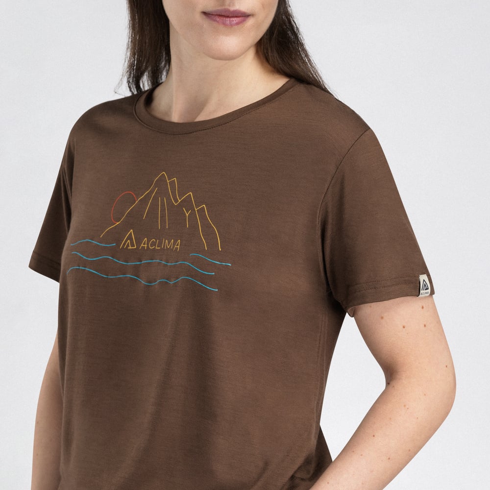 LightWool 140 Classic Tee Sunset W's Dark Earth, view: 2