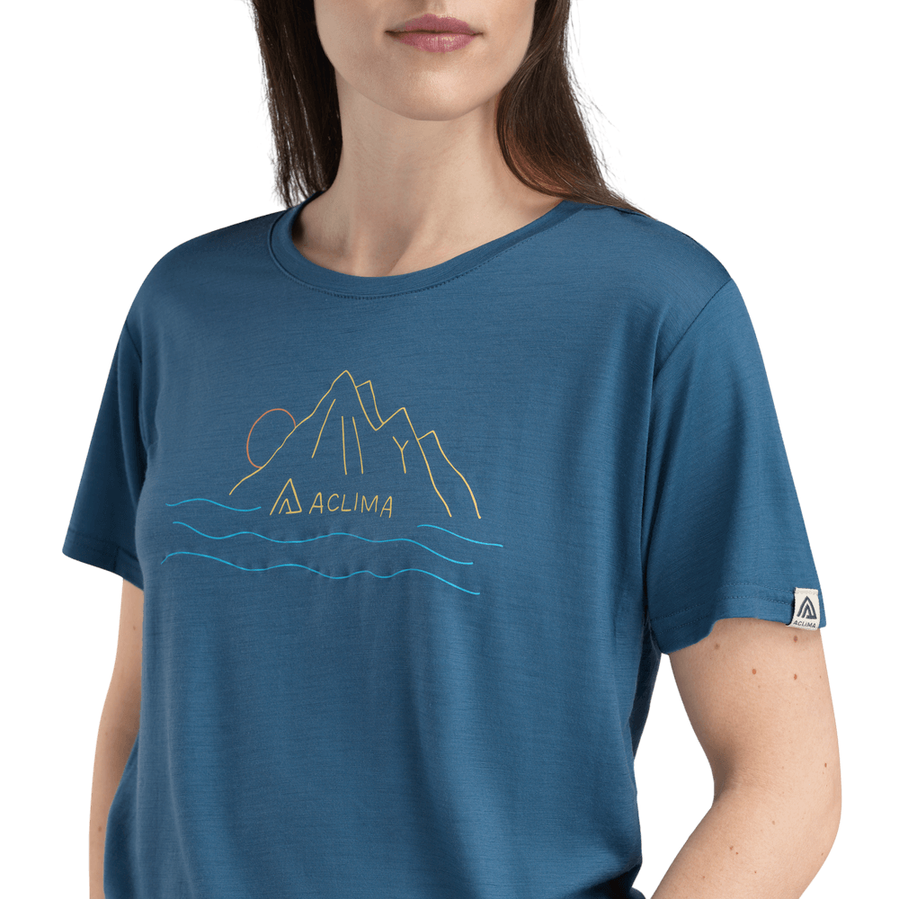 LightWool 140 Classic Tee Sunset W's Blue Fusion, view: 2
