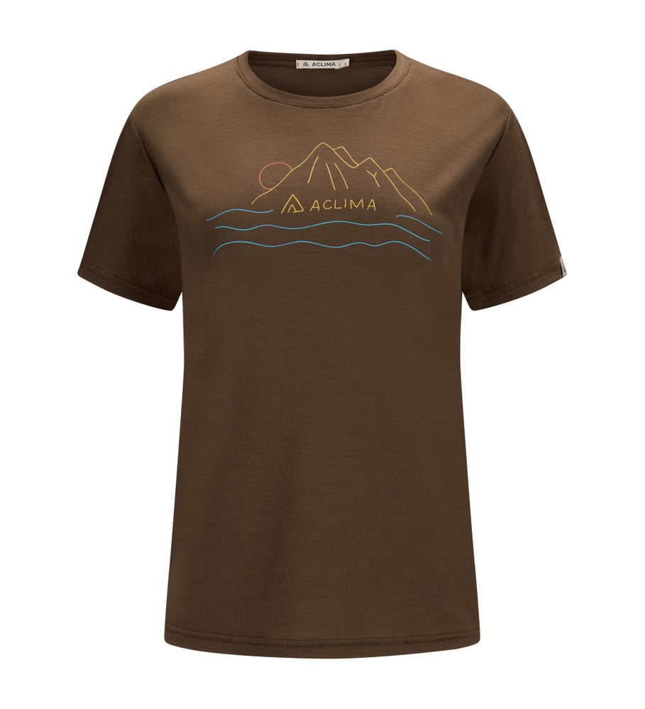 LightWool 140 Classic Tee Sunset W's Dark Earth, view: 3